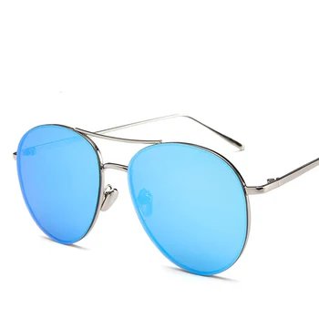 2019 Нови Модни Големи Кръгли Слънчеви Очила За Мъже И Жени, Ретро Метална Дограма, Жълто-Червени Реколта Популярни Кръгли Дамски Слънчеви Очила