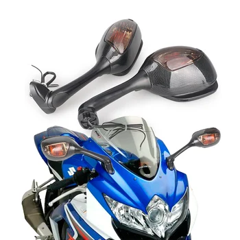 Мотоциклетни Огледала за обратно виждане с Указател на завоя за Suzuki GSXR 600 750 2006-2015 и GSXR1000 2005-2015 K5 K6 K7 K8 K9