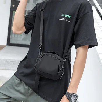 Xiao.p Модерна мъжка чанта през рамо с едно рамо, лека модна марка Ежедневна чанта, Малка Чанта, Спортен раница, мини чанта за мобилен телефон