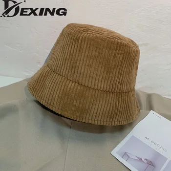 2022 новата пролетно Вельветовая панама дамски Панама Арт Рибарска шапка солнцезащитная шапка боб риболовна шапка
