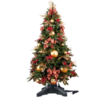 ЕС Щепсел 40/50 см Коледно Дърво Електрическа Въртяща Основна Поставка Коледно Дърво Долната Опора на Притежателя Коледна Украса резервни Части