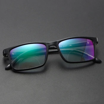 Мъже, Жени Бифокални Очила За четене Анти-синята Светлина на дълги разстояния в близост до Увеличаване на Пресбиопические Очила Квадратна Пълна Рамка на Диоптъра