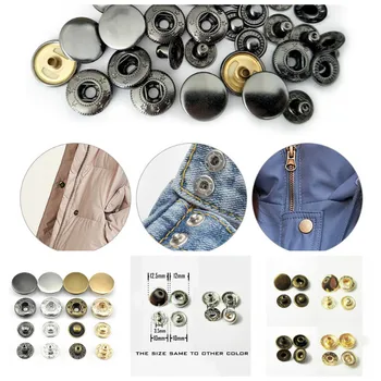 Метални Прес-Шипове Шиене на Копчета Защелкивающиеся С Шиене на Кожени Чанти За ръчно изработени Дрехи DIY 25 комплекти