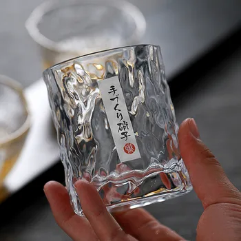 Японски стил с ръчно изработени, изкован чужд чаша за вино, чаша за уиски, домашен творчески бирена чаша, кристален стъклена чаша