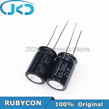10 бр. RUBYCON 390 icf 63 12.5*20 мм 390 МКФ63 В 63 390 icf 12,5x20 mm Алуминиеви електролитни кондензатори 100% Оригинал