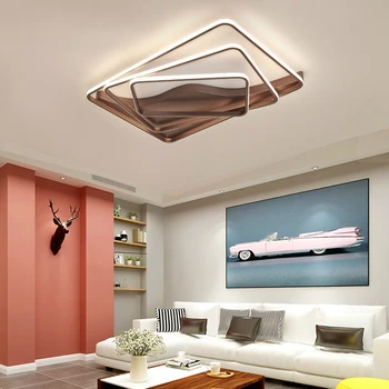 Нови Led Таван осветление с дистанционно управление или ключа Правоъгълна геометрична осветление за всекидневната спални luminaria teto