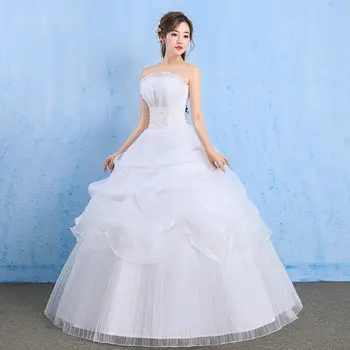 Важното Сватбена Рокля Бяла Булка Корейската Мода 2022 Новата Студио Simple