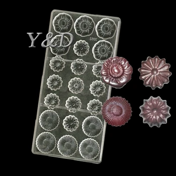 4 Вид на Малко Цвете Производител на Твърда Пластмаса 3D сам Инжекции Поликарбонат PC Сладки Шоколадови Бонбони Желе Мухъл, Плесен