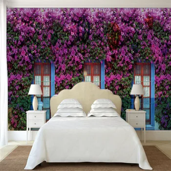 поръчкови 3d фотообои стенни 3d нетъкан стенописи тапети европейския градина флорални тапети тапети за спалнята