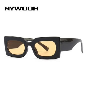 NYWOOH Модната Марка Квадратни Слънчеви Очила Дамски Луксозни Дизайнерски Правоъгълни Слънчеви Очила Мъжки Нюанси Очила с UV400