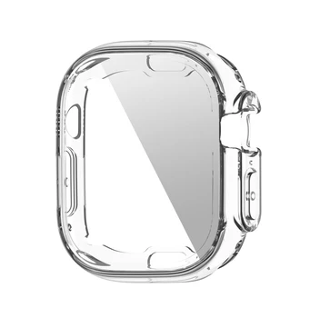 360 Пълен Мек Прозрачен Защитен Калъф за Apple Watch 8Pro/Ultra 49 мм и Защитно покритие от TPU за iWatch Series8 Ultra 49 мм Калъф