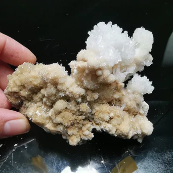 134,8 Натурален Рядък кактус цъфтят калцит и кристална камък проба минерална лековита енергия украса на мебели КВАРЦОВ КАМЪК
