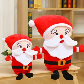 Играчка плюш Дядо Коледа изрази кукли, плюшени декоративна интересна висока сымитировала чудесна играчка Плюш Дядо Коледа за забавление