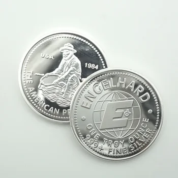 Немагнитная монета Американски Старателя номинална стойност от 1 унция 999 Тънки Посеребренных метални Сбирка от Монети на САЩ