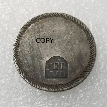 1808 ГЕРОНА на ФЕРНАНДО VII ИСПАНИЯ Копие Монети Медал Занаят, Колекционерски Предмети КОПИЕ на Възпоменателни Монети